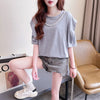 売り切れ必至 簡潔 個性派 ファッション 全3色 半袖Tシャツ<U-8514>