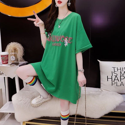 スタイリッシュ 切り替え 一目惚れ プリント Tシャツ カットソー＜U-3654＞