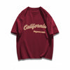 早い者勝ち カジュアル ファッション感満々 ダブルプリント 全5色 半袖Tシャツ<U-9271>