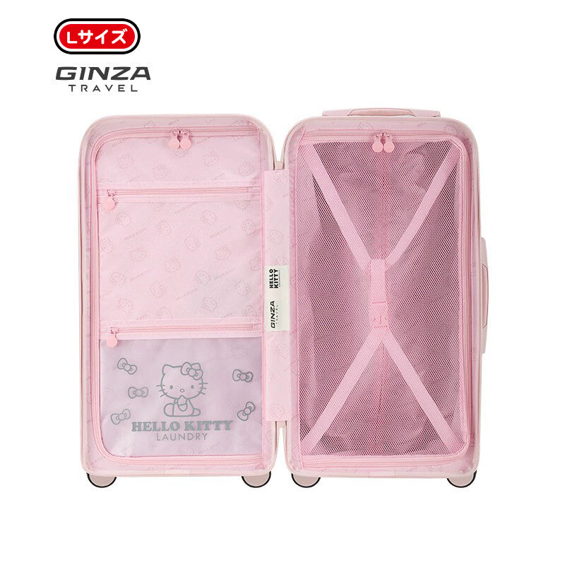 【数量限定】ハローキティ スーツケース ピンク エンボス加工 ｜ 大人可愛い キャリーケース TSAロック搭載 U-60003