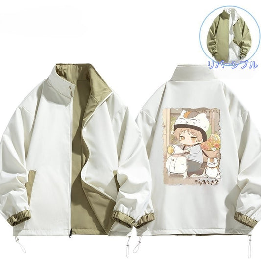 【🔥半額 春限定】『雨の日も安心』 撥水加工 男女兼用  リバーシブル ライトジャケット U-13048