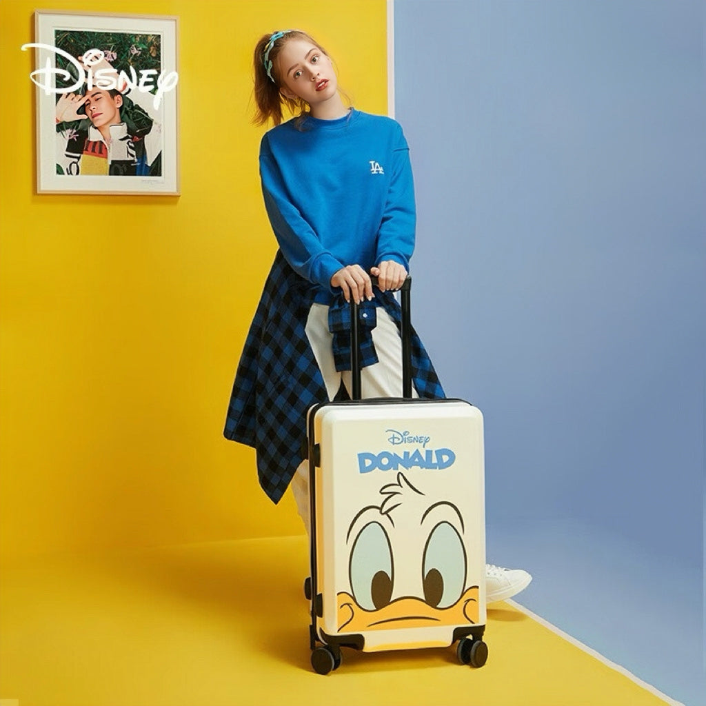 【数量限定】Disney ドナルドダック スーツケース | 注目度No.1！キュートなフェイス柄 キャリーケース U-60002