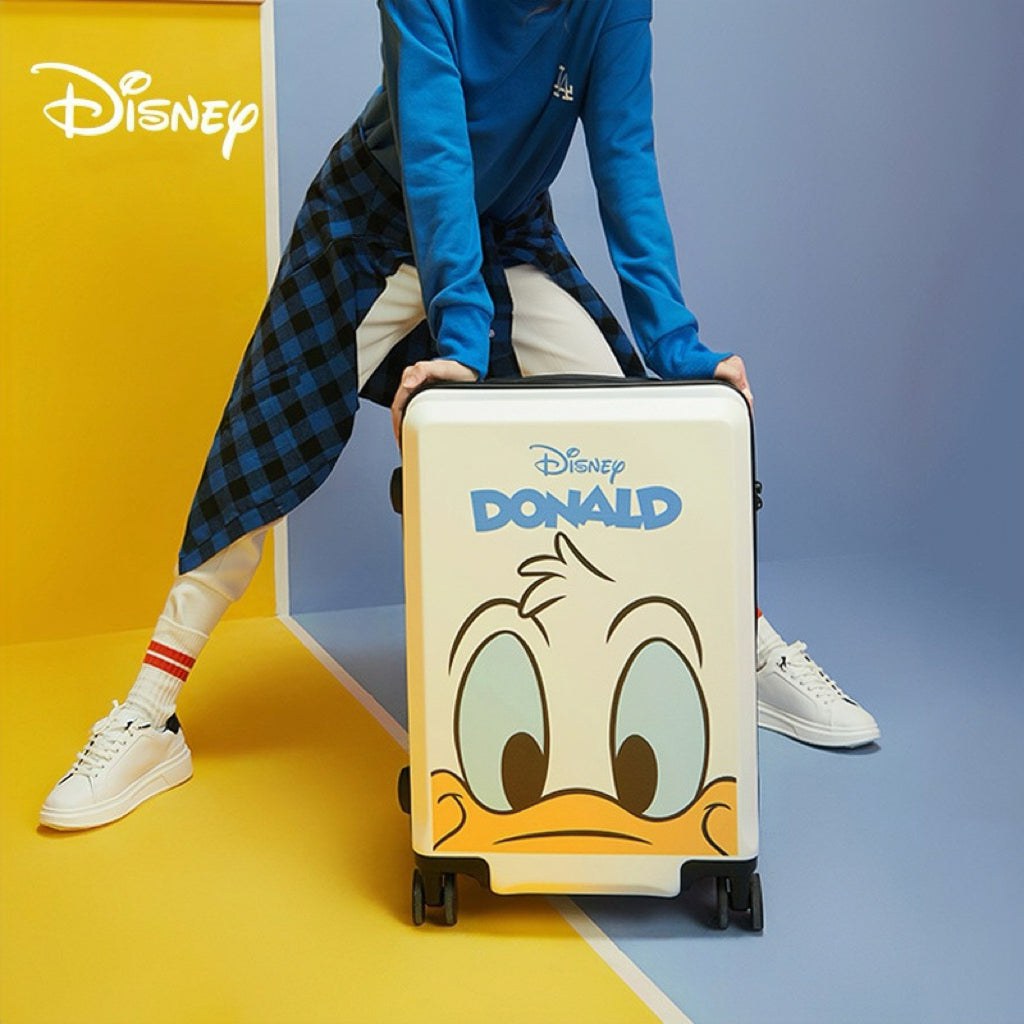 【数量限定】Disney ドナルドダック スーツケース | 注目度No.1！キュートなフェイス柄 キャリーケース U-60002
