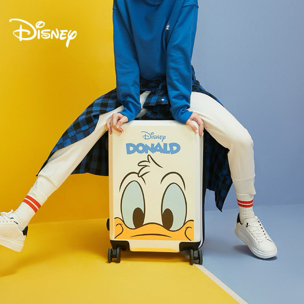 【数量限定】Disney ドナルドダック スーツケース | 注目度No.1！キュートなフェイス柄 キャリーケース U-60002