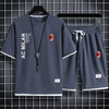 男女兼用 スポーツ風 Tシャツ & ショーツ セットアップ U-13155