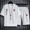 男女兼用 スポーツ風 Tシャツ & ショーツ セットアップ U-13155