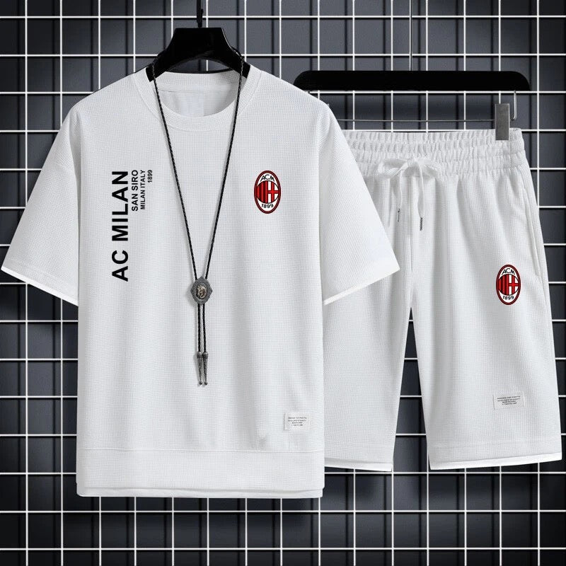 男女兼用 スポーツ風 Tシャツ & ショーツ セットアップ U-13155