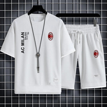 男女兼用 スポーツ風 Tシャツ & ショーツ セットアップ U-13155