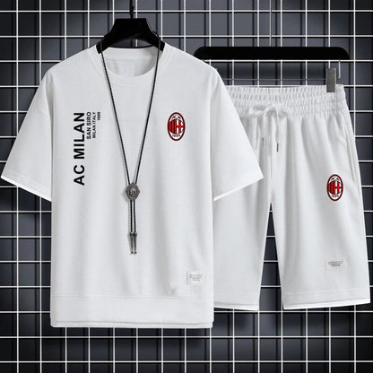 男女兼用 スポーツ風 Tシャツ & ショーツ セットアップ U-13155