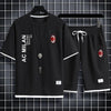 男女兼用 スポーツ風 Tシャツ & ショーツ セットアップ U-13155