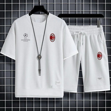 男女兼用 スポーツ風 Tシャツ & ショーツ セットアップ U-13156