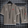 男女兼用 スポーツ風 Tシャツ & ショーツ セットアップ U-13156