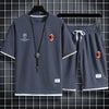 男女兼用 スポーツ風 Tシャツ & ショーツ セットアップ U-13156