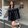 着回し力抜群 チェック柄 美人度アップ 切り替え 3色選択 ジャケット <U-9746>