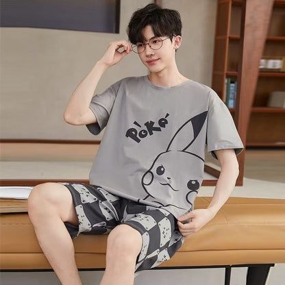 売れ筋 パジャマ Tシャツ & ショーツ セットアップ U-13467