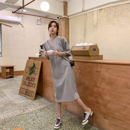 美人度アップ プリント チャーミング Tシャツ カットソー ワンピース＜U-3602＞