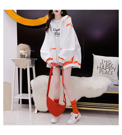 【裏起毛】元気いっぱい  厚手フード付きスタジャン 全3色パーカ<U-10346>
