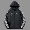 男女兼用 防風 フード付き ジップアップ ジャケット U-13575