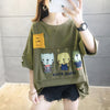 絶対欲しい ダメージ加工 個性派 ゆったり 半袖Tシャツ 全3色 ＜U-4949＞