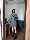 都市ファッショ デザイン オシャレ 美感いっぱい リボン 2色選択 ワンピース<U-10581>