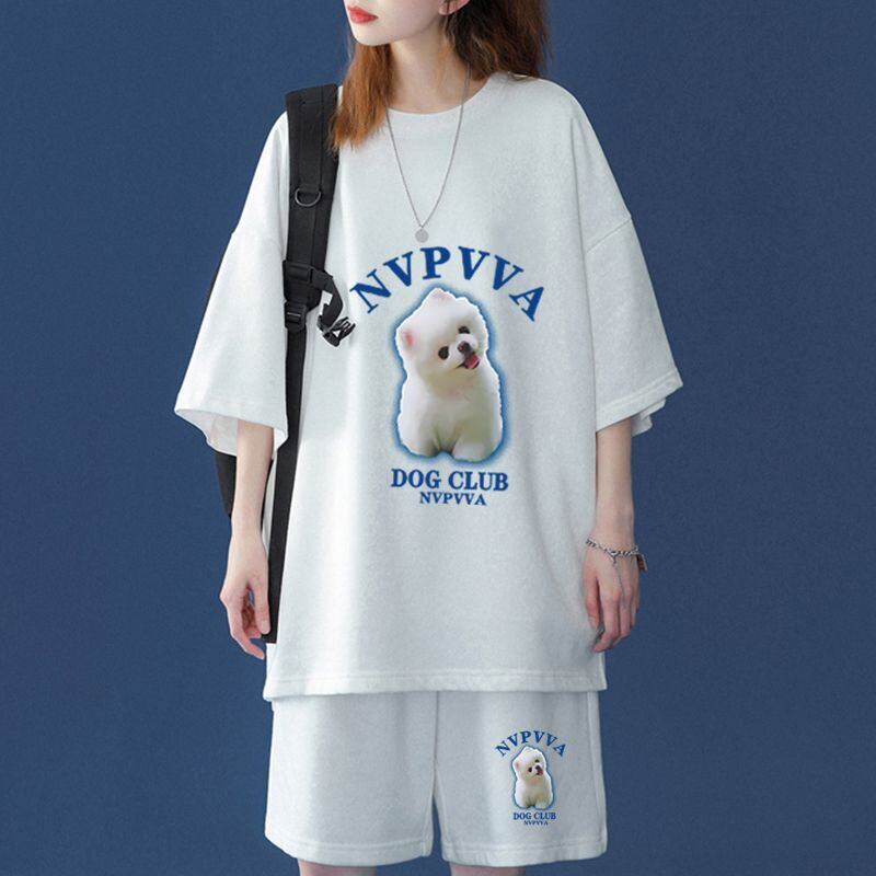 【半額セール】早い者勝ち  半袖Ｔシャツⅹパンツセット全4色 男女兼用<U-6556>