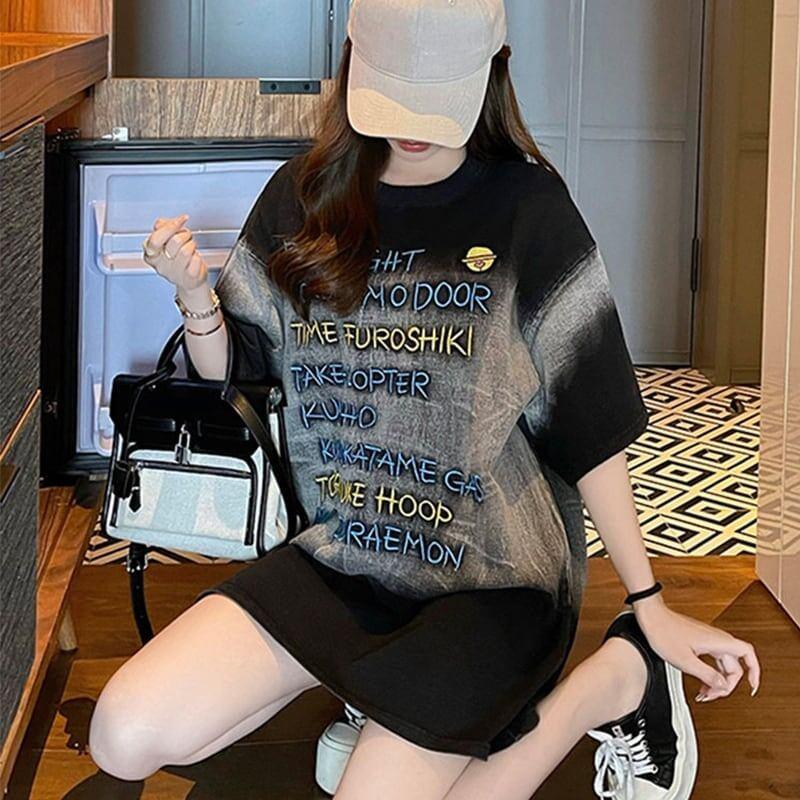 ファッション アルファベット カジュアル Tシャツ カットソー＜U-3092＞