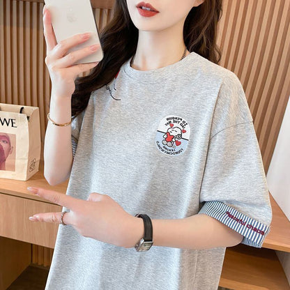 着回し力抜群 好感度UP 海外トレンド カジュアル 全3色 半袖 Tシャツ ＜U-11668＞