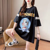 新商品 プリント ファッション ゆったり 全4色 半袖 Tシャツ＜U-11493＞