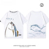 着回し力抜群 おすすめ シンプル プリントロゴ 半袖 Tシャツ-A2632