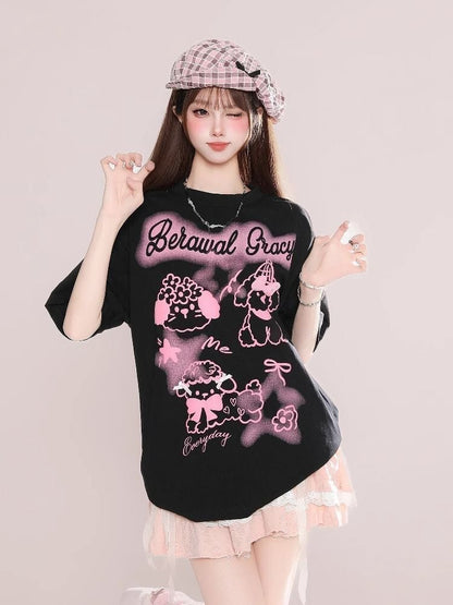 美人度アップ 売れ筋 話題沸騰中 絶対流行 早い者勝ち カジュアル 2色選択 Tシャツ<U-11279>