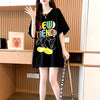スタイリッシュ プリント 一目惚れ Tシャツ カットソー トップス＜U-3135＞
