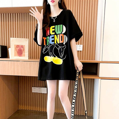 スタイリッシュ プリント 一目惚れ Tシャツ カットソー トップス＜U-3135＞