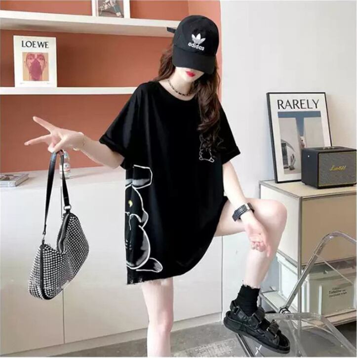 新商品 レース スウィートプリント 全2色 半袖Tシャツ ＜U-8715＞