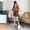 デザイン感 切り替え チャーミング プリント Tシャツ カットソー＜U-3623＞