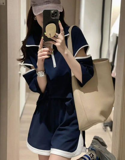 主役級 ファッション 今季マストバイ 個性派 半袖Ｔシャツⅹパンツセット<U-6533>