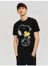 男女兼用 シンプル プリント 半袖 Tシャツ F-13493