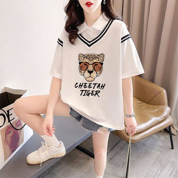 話題沸騰中 レイヤード風 オシャレ度満点 6色選択可 Tシャツ カットソー＜U-8362＞