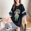 新商品 切り替え キュート ゆったり 全2色 半袖Tシャツ＜U-8349＞