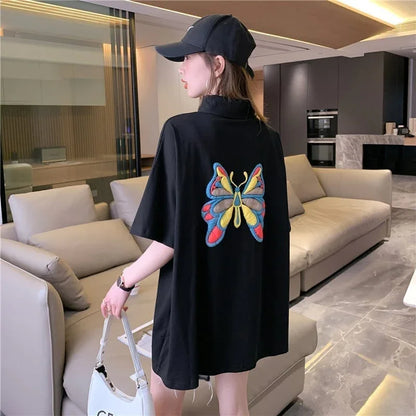 個性的なデザイン プリント 一目惚れ Tシャツ カットソー＜U-3044＞