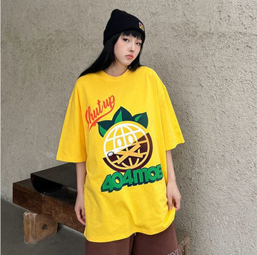 話題沸騰中 おしゃれ度高め 活躍する優秀アイテム プリント 半袖 Tシャツ <U-9325>