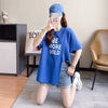 今季マストバイ タイルアップ ファッション感満々 プリント 4色選択 半袖Tシャツ＜U-9245＞