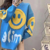 大人可愛いスマイルマークセーター全4色<U-4354>