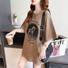 カジュアル 切り替え ファッション プリント Tシャツ カットソー＜U-3581＞