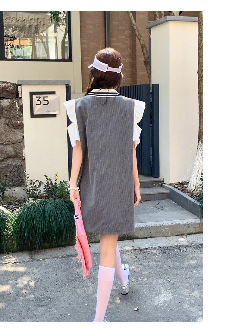 話題沸騰中 知的 美人度アップ ファッション 切り替え ワンピース＜U-8890＞