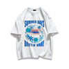 柔らかな肌触りで着心地も楽ちん アバンギャルド カジュアル プリント 全7色 半袖 Tシャツ <U-9263>