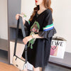 新商品 切り替え キュート ゆったり 全2色 半袖Tシャツ＜U-8349＞