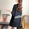 スタイリッシュ 切り替え 一目惚れ プリント Tシャツ カットソー＜U-3430＞