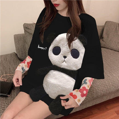 好感度満載 ラウンドネック カジュアル プリント Tシャツ カットソー＜U-2820＞