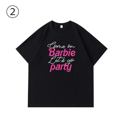 絶対流行 カジュアル 早い者勝ち ルーズ プリント全3色 2種選択可 男女兼用 半袖Tシャツ<U-9030>