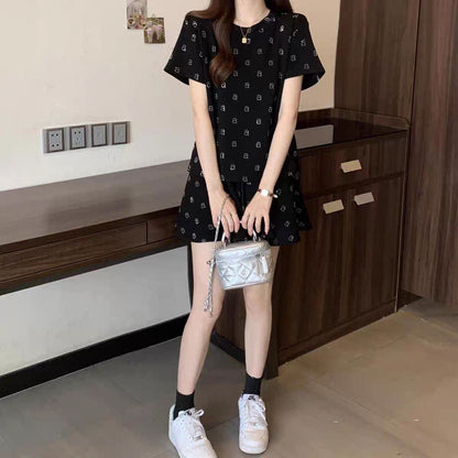 今季マストバイ デザイン性抜群 美人度アップ 2色選択可 セットアップ<U-11548>